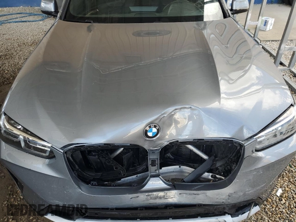 2024 BMW X3 xDrive30i with VIN 5UX53DP00R9V28011, listed as a Copart auction lot 55815905 with 28,391 mi miles and Clean Title. Bid and sale history available at DreamBid. Image 12.