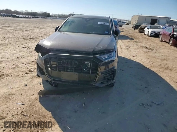 2022 Audi Q7 Premium Plus with VIN WA1LJBF74ND017937, listed as a Copart auction lot 43745035 with 22,989 mi miles and Salvage title. Bid and sale history available at DreamBid. Image 12.