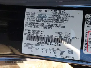 2011 Mercury Milan Premier z VIN 3MEHM0JG8BR603346, wystawiony jako IAAI lot #41958444 z przebiegiem 124 860 mil mil oraz . Historia ofert i sprzedaży dostępna na DreamBid. Obrazek 9.