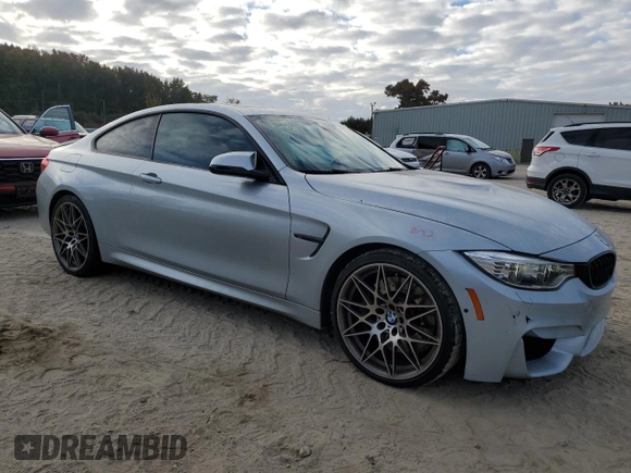 2017 BMW M4 with VIN WBS3R9C57HK709371, listed as a Copart auction lot 76764314 with 60,790 mi miles and Salvage Title. Bid and sale history available at carsss.com. Image 4.