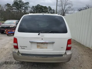 2005 Kia Sedona LX with VIN KNDUP132856716570, listed as a Copart auction lot 45848965 with 137,589 mi miles and Salvage Title. Bid and sale history available at carsss.com. Image 6.