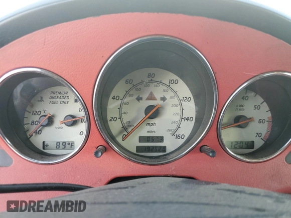 1998 Mercedes-Benz SLK-Class with VIN WDBKK47F1WF015342, listed as a Copart auction lot 77369564 with 192,528 mi miles and Clean Title. Bid and sale history available at carsss.com. Image 9.
