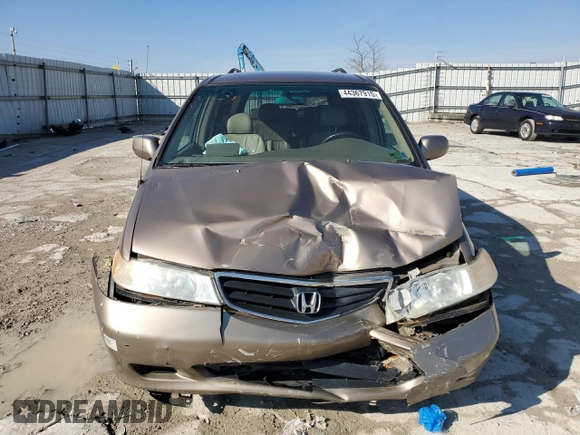 2004 Honda Odyssey EX-L with VIN 5FNRL189X4B000098, listed as a Copart auction lot 44367915 with 222,786 mi miles and Salvage Title. Bid and sale history available at DreamBid. Image 5.
