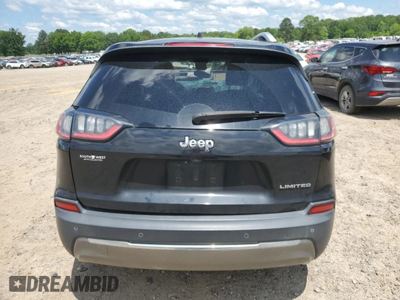 2019 Jeep Cherokee Limited with VIN 1C4PJLDB0KD357151, listed as a Copart auction lot 56416505 with 110,932 mi miles and Salvage title. Bid and sale history available at DreamBid. Image 6.