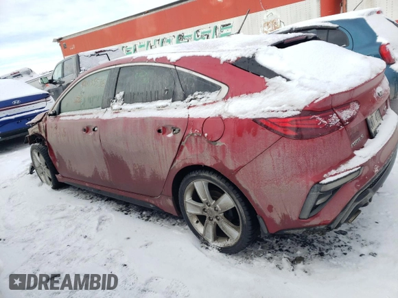 2020 Kia Forte GT with VIN KNAF45A73L5061144, listed as a Copart auction lot 42035535 with 71,499 mi miles and Salvage Title. Bid and sale history available at carsss.com. Image 2.