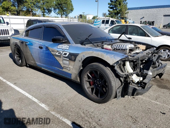 2019 Dodge Charger SRT Hellcat with VIN 2C3CDXL92KH692818, listed as a Copart auction lot 85337284 with 92,283 mi miles and Salvage Title. Bid and sale history available at DreamBid. Image 4.