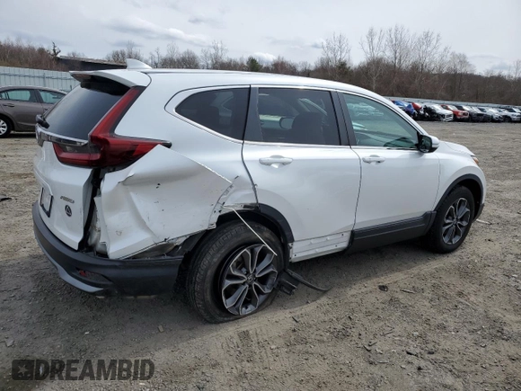 2020 Honda CR-V EX with VIN 2HKRW2H59LH677234, listed as a Copart auction lot 50617935 with 61,447 mi miles and Salvage Title. Bid and sale history available at carsss.com. Image 3.