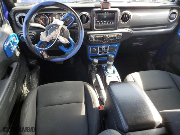 2018 Jeep Wrangler Unlimited Sahara with VIN 1C4HJXEGXJW213664, listed as a Copart auction lot 49144105 with 34,050 mi miles and Salvage Title. Bid and sale history available at carsss.com. Image 8.