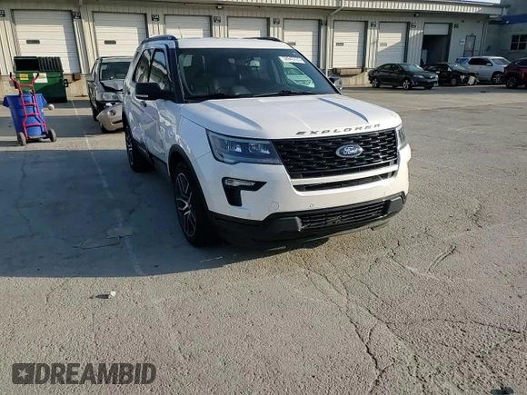 2018 Ford Explorer Sport with VIN 1FM5K8GT4JGB13453, listed as a Copart auction lot 56945725 with 108,371 mi miles and Salvage title. Bid and sale history available at DreamBid. Image 14.