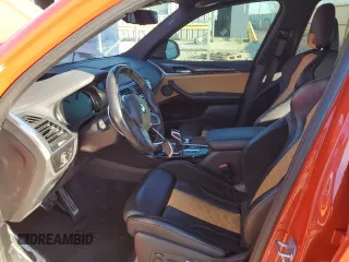 2020 BMW X3 M Competition with VIN 5YMTS0C03LLT10995, listed as a Copart auction lot 46398865 with 38,094 mi miles and Salvage Title. Bid and sale history available at carsss.com. Image 7.