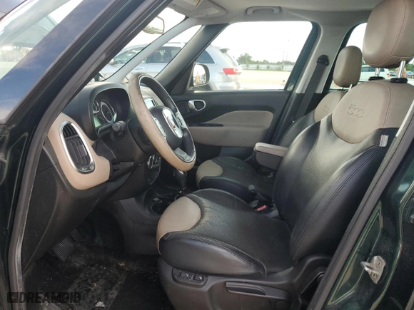 2014 FIAT 500L Lounge with VIN ZFBCFACH3EZ022146, listed as a Copart auction lot 73813284 with 107,830 mi miles and Salvage Title. Bid and sale history available at carsss.com. Image 7.