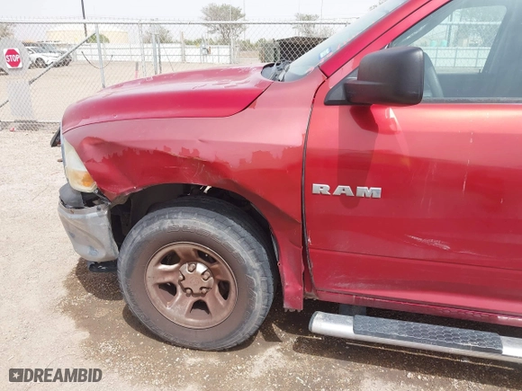 2010 Dodge Ram 1500 ST with VIN 1D7RB1GKXAS134752, listed as a IAAI auction lot 41804336 with 154,908 mi miles. Bid and sale history available at carsss.com. Image 6.