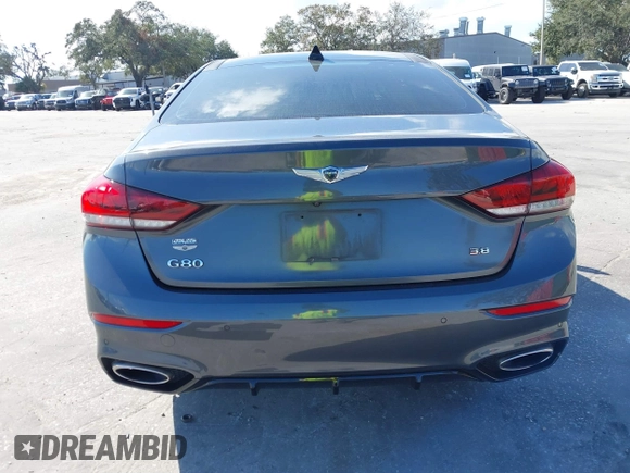 2020 Genesis G80 3.8L with VIN KMTFN4JE9LU332627, listed as a IAAI auction lot 41155598 with 70,070 mi miles. Bid and sale history available at carsss.com. Image 16.