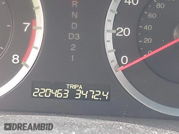 2009 Honda Accord EX-L with VIN 1HGCP36819A001769, listed as a IAAI auction lot 42032375 with 220,463 mi miles and . Bid and sale history available at DreamBid. Image 7.