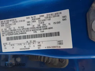 2022 Ford Ranger XL with VIN 1FTER4FHXNLD40634, listed as a IAAI auction lot 42114022 with 40,328 mi miles and . Bid and sale history available at DreamBid. Image 9.