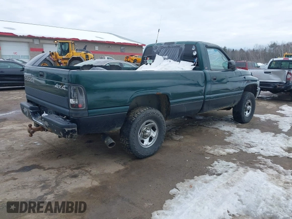 1998 Dodge 1500 with VIN 1B7HF16Z1WS597895, listed as a IAAI auction lot 41442288 with 127,073 mi miles. Bid and sale history available at carsss.com. Image 4.