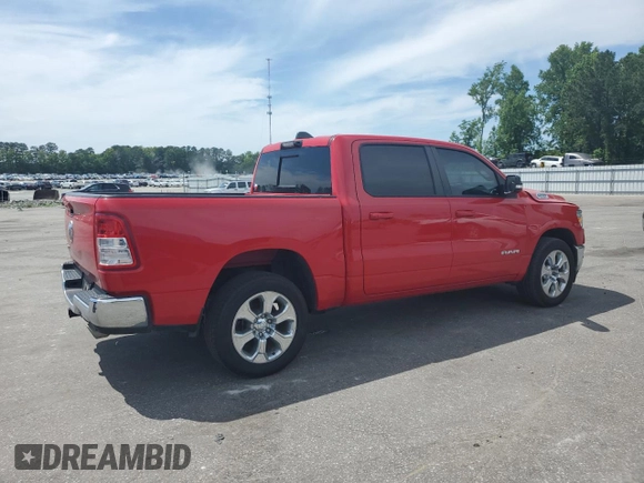 2022 Ram 1500 Lone Star with VIN 1C6RREFT1NN124615, listed as a Copart auction lot 56849265 with 89,947 mi miles and Salvage title. Bid and sale history available at DreamBid. Image 3.
