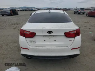 2015 Kia Optima LX with VIN KNAGM4A74F5644650, listed as a Copart auction lot 47653235 with 129,015 mi miles and Salvage Title. Bid and sale history available at carsss.com. Image 6.