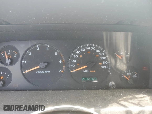 1999 Jeep Grand Cherokee Laredo с VIN 1J4GW58S1XC789715, выставлен на аукционе Copart как лот 60541335 с пробегом 206 569 миль миль и Чистый • Clean title. История ставок и продаж доступна на DreamBid. Изображение 9.