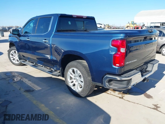 2023 Chevrolet Silverado 1500 LTZ with VIN 1GCUDGE8XPZ241924, listed as a IAAI auction lot 41329065 with 46,749 mi miles and . Bid and sale history available at DreamBid. Image 3.