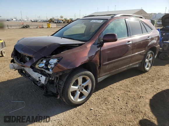 2008 Lexus RX with VIN JTJHK31U682044520, listed as a Copart auction lot 52743375 with 133,081 mi miles and Salvage Title. Bid and sale history available at carsss.com. Image 1.
