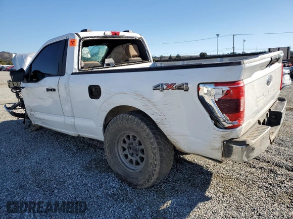 2022 Ford F-150 XL with VIN 1FTMF1E54NKD75959, listed as a Copart auction lot 37162664 with 56,564 mi miles and Salvage Title. Bid and sale history available at DreamBid. Image 2.