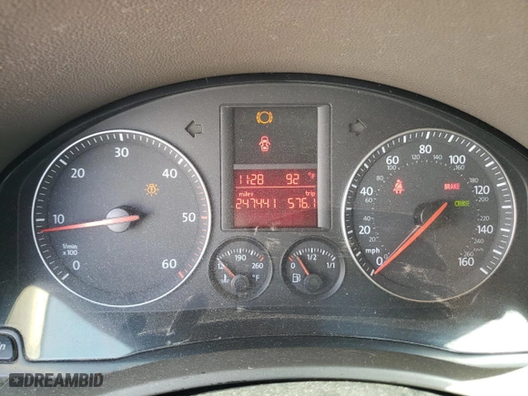 2006 Volkswagen Jetta Sedan 1.9L TDI with VIN 3VWRT71K46M631943, listed as a Copart auction lot 61139764 with 24,744 mi miles and Salvage Title. Bid and sale history available at carsss.com. Image 9.