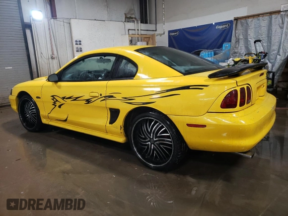1998 Ford Mustang GT z VIN 1FAFP42X3WF207288, wystawiony jako Copart lot #45158425 z przebiegiem 165 311 mil mil oraz Szkoda całkowita • Salvage title. Historia ofert i sprzedaży dostępna na DreamBid. Obrazek 2.