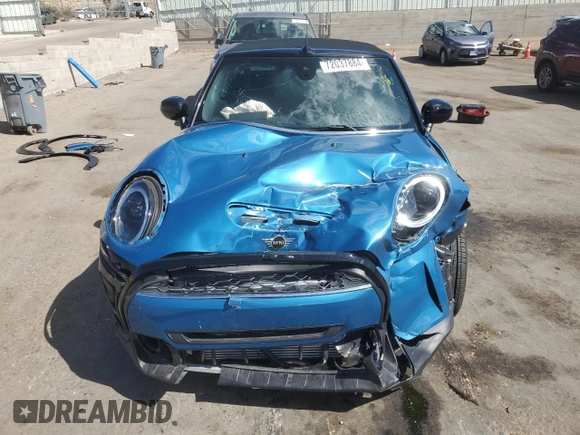 2024 MINI Convertible Cooper S with VIN WMW43DL00R3R98526, listed as a Copart auction lot 72037884 with 5,142 mi miles and Salvage Title. Bid and sale history available at carsss.com. Image 5.