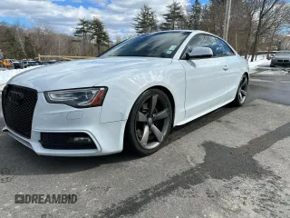 2015 Audi S5 Premium Plus with VIN WAUGGAFR2FA023477, listed as a Copart auction lot 47263665 with 109,030 mi miles and Clean Title. Bid and sale history available at carsss.com. Image 1.