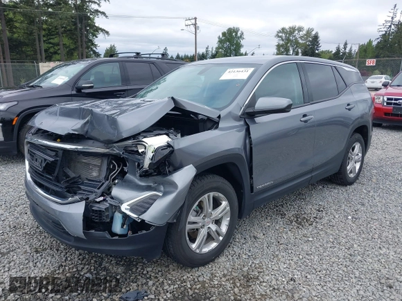 2019 GMC Terrain SLE with VIN 3GKALTEV1KL379523, listed as a IAAI auction lot 42136431 with 65,396 mi miles and . Bid and sale history available at carsss.com. Image 17.
