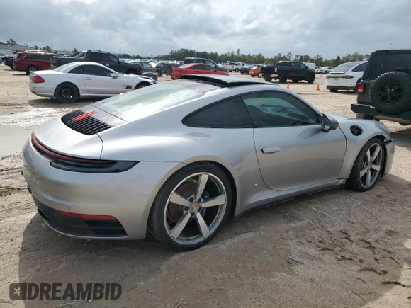 2024 Porsche 911 Carrera with VIN WP0AA2A96RS207083, listed as a Copart auction lot 81538594 with 5,237 mi miles and Salvage Title. Bid and sale history available at carsss.com. Image 3.