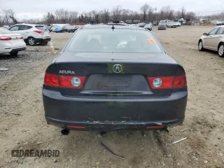 2004 Acura TSX with VIN JH4CL96844C011687, listed as a Copart auction lot 47766365 with 235,536 mi miles and Salvage Title. Bid and sale history available at carsss.com. Image 6.