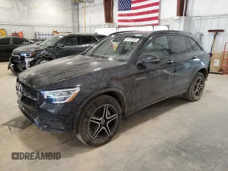 2022 Mercedes-Benz GLC 300 with VIN W1N0G8EB4NV374506, listed as a Copart auction lot 54725765 with 52,518 mi miles and Salvage Title. Bid and sale history available at DreamBid. Image 1.