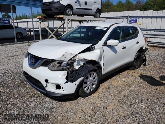 2016 Nissan Rogue SV with VIN 5N1AT2MT8GC743313, listed as a Copart auction lot 51860035 with 213,274 mi miles and Salvage Title. Bid and sale history available at carsss.com. Image 1.