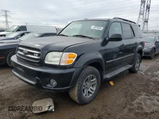 2003 Toyota Sequoia Limited with VIN 5TDBT48A83S186554, listed as a Copart auction lot 45970365 with 122,475 mi miles and Clean Title. Bid and sale history available at DreamBid. Image 1.