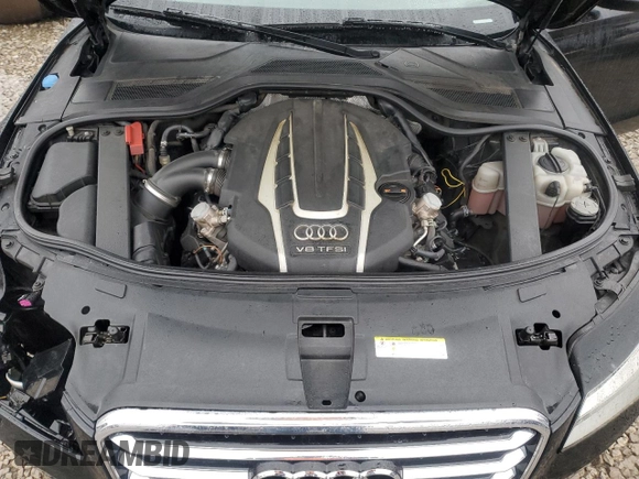 2013 Audi A8 4.0L with VIN WAUR2AFD3DN010884, listed as a Copart auction lot 42517495 with 123,212 mi miles and Salvage title. Bid and sale history available at DreamBid. Image 11.