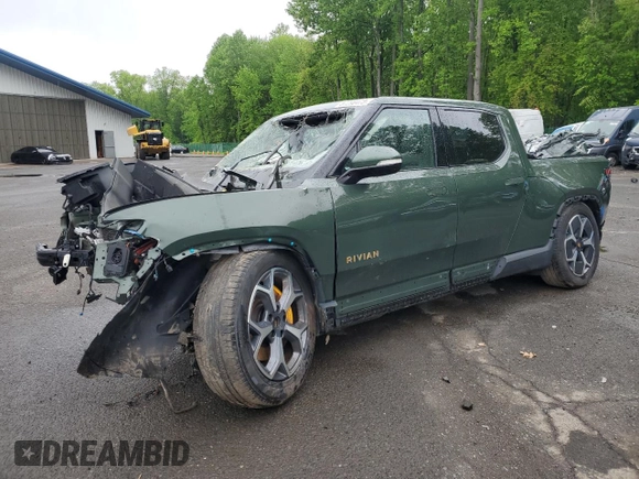 2023 Rivian R1T Adventure z VIN 7FCTGAAA5PN019737, wystawiony jako Copart lot #57290475 z przebiegiem Nie podano mil oraz Nie do naprawy. Historia ofert i sprzedaży dostępna na DreamBid. Obrazek 1.