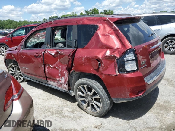 2015 Jeep Compass Limited with VIN 1C4NJDCB2FD383254, listed as a Copart auction lot 56656224 with 119,582 mi miles and Salvage Title. Bid and sale history available at carsss.com. Image 2.
