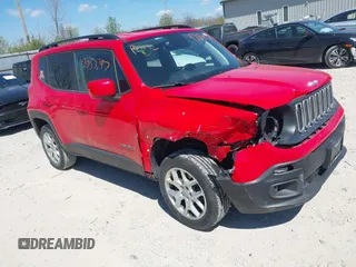 2018 Jeep Renegade Latitude with VIN ZACCJBBB7JPH12067, listed as a IAAI auction lot 42050297 with 103,916 mi miles and . Bid and sale history available at carsss.com. Image 1.