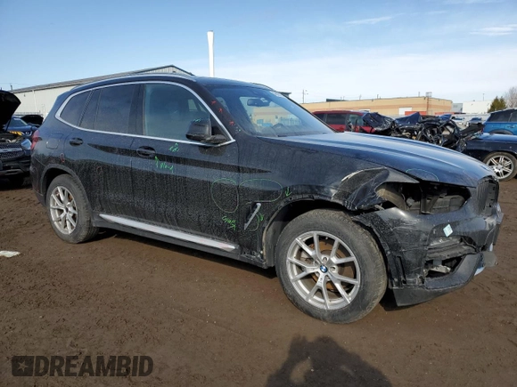 2020 BMW X3 xDrive30i with VIN 5UXTY5C09L9B72382, listed as a Copart auction lot 46698735 with 112,118 mi miles and Clean Title. Bid and sale history available at DreamBid. Image 4.