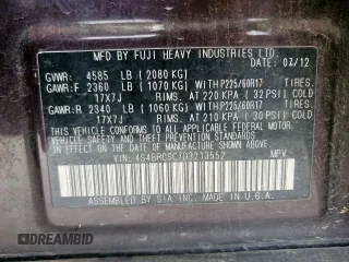 2013 Subaru Outback Limited с VIN 4S4BRCSC7D3213552, выставлен на аукционе Copart как лот 60310265 с пробегом 164 234 миль миль и Чистый • Clean title. История ставок и продаж доступна на DreamBid. Изображение 13.