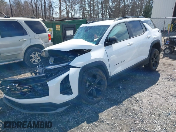 2025 Chevrolet Equinox AWD LT with VIN 3GNAXPEG6SL129694, listed as a IAAI auction lot 41826938 with 5,037 mi miles. Bid and sale history available at carsss.com. Image 17.