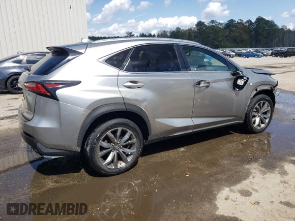 2016 Lexus NX 200t with VIN JTJYARBZ2G2037921, listed as a Copart auction lot 47117735 with 56,350 mi miles and Salvage Title. Bid and sale history available at DreamBid. Image 3.