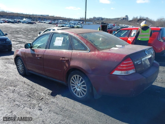 2005 Mercury Montego Premier with VIN 1MEHM42105G621580, listed as a IAAI auction lot 41587584 with 157,383 mi miles. Bid and sale history available at carsss.com. Image 3.