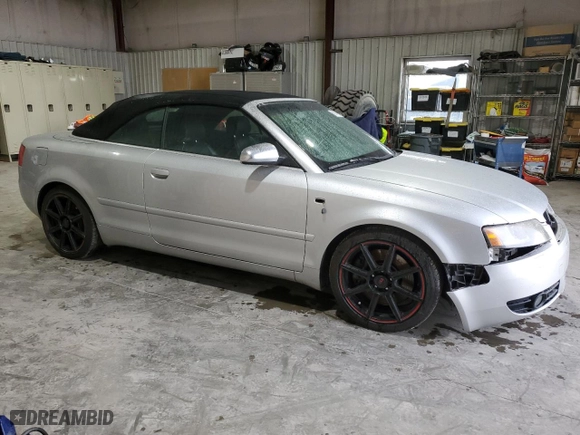 2005 Audi S4 with VIN WUARL48H85K901986, listed as a Copart auction lot 89376205 with NaN miles and Clean Title. Bid and sale history available at carsss.com. Image 4.