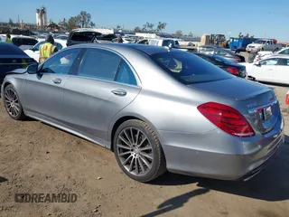 2015 Mercedes-Benz S-Class S 550 with VIN WDDUG8CB5FA072877, listed as a IAAI auction lot 41848660 with 91,532 mi miles. Bid and sale history available at carsss.com. Image 3.