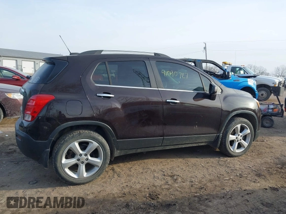 2015 Chevrolet Trax LTZ with VIN KL7CJTSB9FB101817, listed as a IAAI auction lot 41090727 with 108,959 mi miles. Bid and sale history available at carsss.com. Image 13.