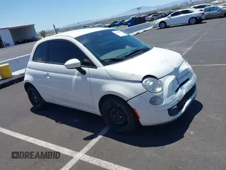 2015 FIAT 500 Pop with VIN 3C3CFFAR8FT504176, listed as a IAAI auction lot 42626770 with 100,579 mi miles and . Bid and sale history available at DreamBid. Image 1.