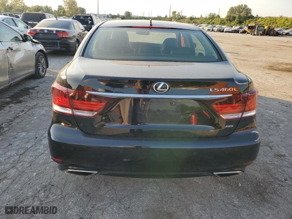 2014 Lexus LS 460 L with VIN JTHDL5EF0E5007039, listed as a Copart auction lot 72728404 with 127,718 mi miles and Salvage Title. Bid and sale history available at carsss.com. Image 6.